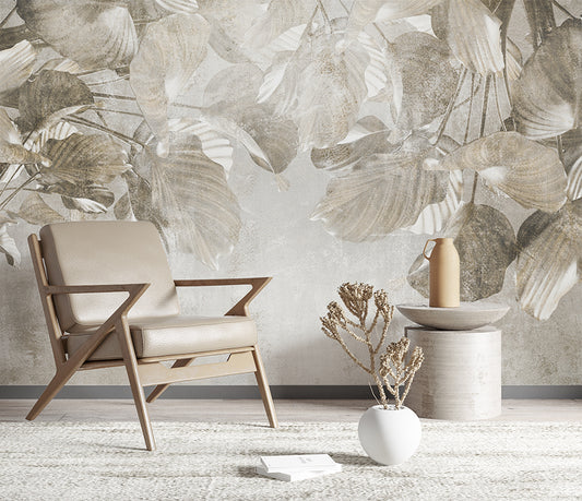 Tropical Leaves Plants Mural Wallpaper