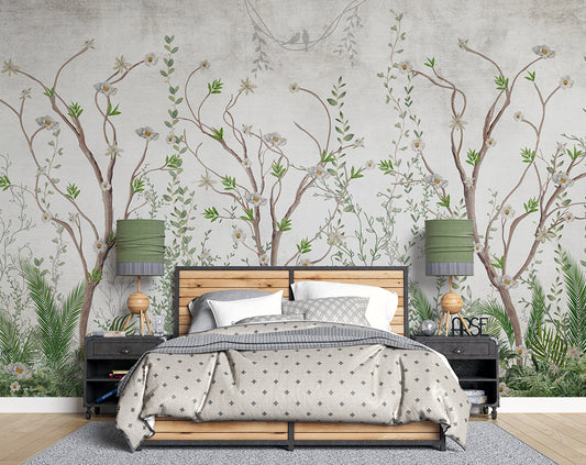 Chinoiserie Trees Wallpaper