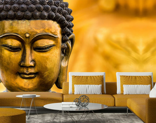 Golden Buddha 3D Wallpaper