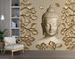 Gautam Buddha wallpaper for living room wall