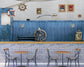 Vintage pirate style cafe wallpaper - view 2