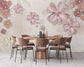 Peach flowers jewelry pattern wallpaper - view 2