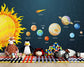 Solar system 3D wallpaper for kids room - view 6