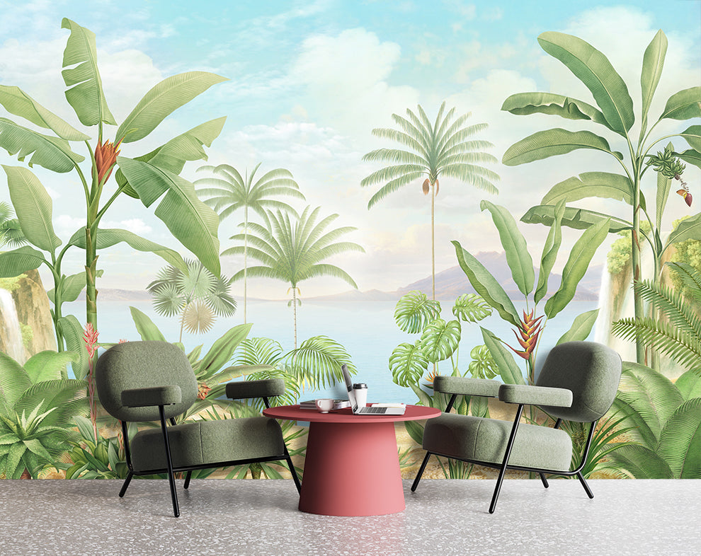 Tropical Green Forest Wallpaper