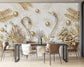 Swans And Pearls wall covering Jewelry Wallpaper