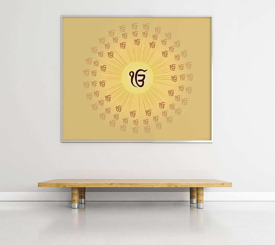 Ek Onkar Symbol Spiritual Wallpaper