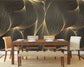 Dining Room - Gold Screen Art 3D Classic Wall Covering Wallpaper