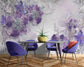 Purple floral diamond wallpaper - view 3