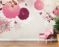 Red flowers decorative wallpaper - view 2