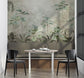 Dining Room - Tropical Green Forest – Botanical Wall Mural Wallpaper, Custom Size