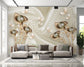 Pearl Flower And Butterfly Silk Wallpaper