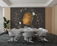 3D creative bookshelf wallpaper - view 3