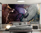 Purple and grey marble pattern wallpaper - view 3