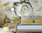 White black and golden marble wallpaper - view 2