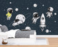 Starry sky space wallpaper for kids room - view 2
