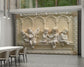 Hallway - Five Little Marble Angel with Wings Wallpaper 3d Wall Mural