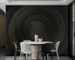 3D abstract golden lines wallpaper - view 2