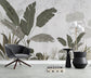 Living Room - Tropical Banana Leaf Wall Mural Wallpaper, Custom Size