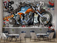 Broken wall motorcycle street art wallpaper - view 3
