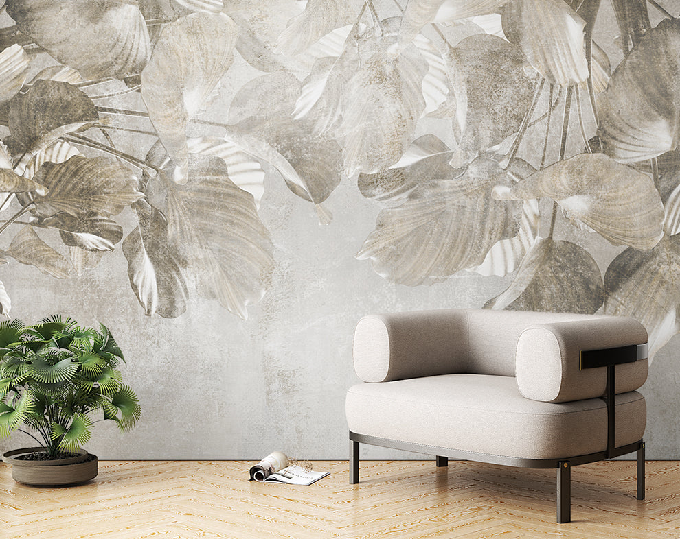 Tropical Leaves Plants Mural Wallpaper