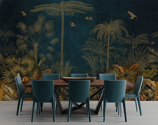 Jungle And Leaves Tropical Wallpaper