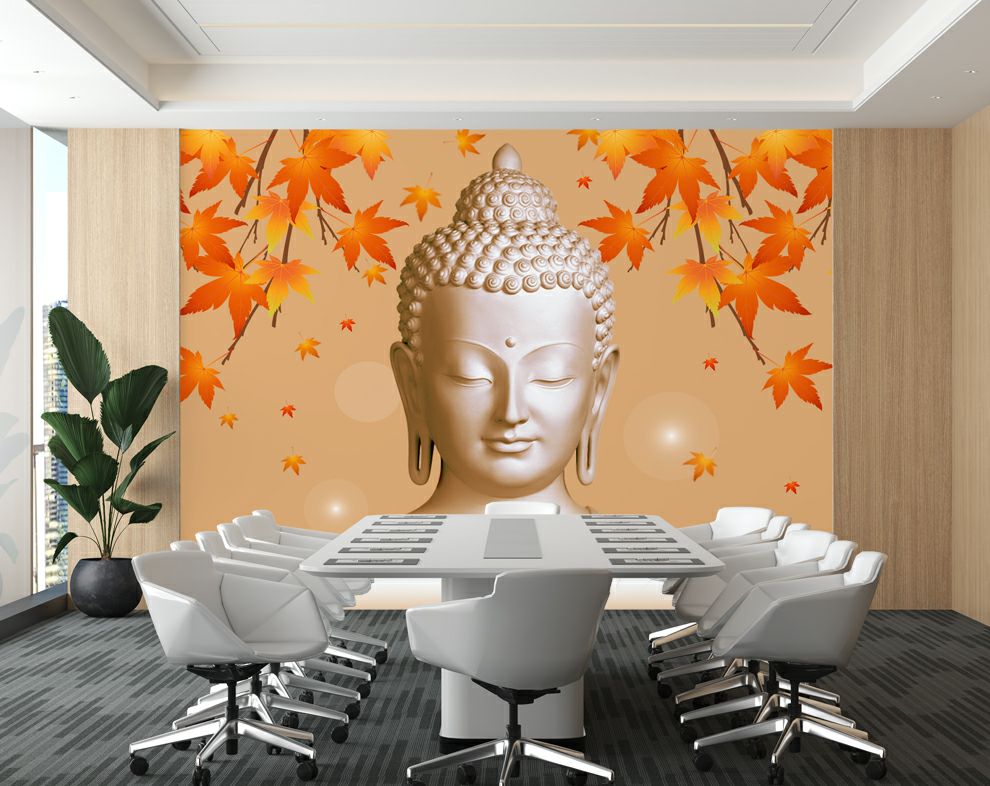 Lord Buddha 3d Mural Wallpapers