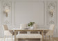 White Plaster Line 3D Wallpaper