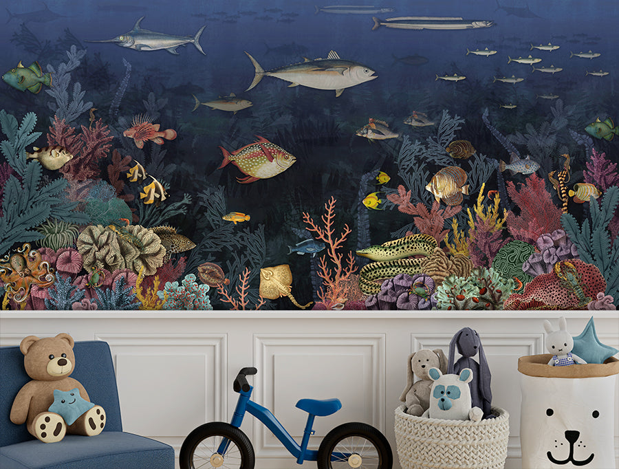 Aquarium archives mural wallpaper