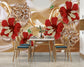 Luxury 3D jewelry floral wallpaper - view 2
