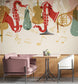 Colorful Jazz Instruments Musical With Notes Wallpaper