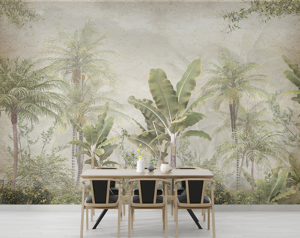 Banana Leaves Plants Jungle Wallpaper