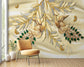 Golden Peacock Jewelry Wallpaper