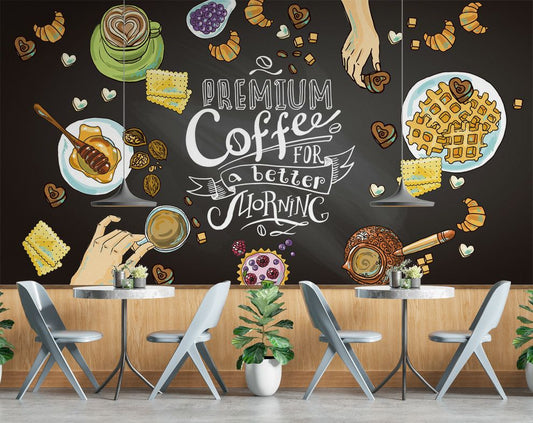 Coffee Shop Leisure Bar Restaurant Dessert Shop Bakery wallpaper