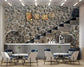 Stone wall love label cafe wallpaper - view 3