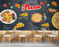 Pizza design cafe wallpaper - view 3