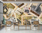 Retro newspaper restaurant wallpaper - view 2