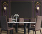 Luxury purple 3D bedroom wallpaper - view 3