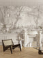 Living Room - Forest & Egret Birds – Botanical Wall Mural Wallpaper, Custom Size