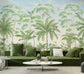 Tropical Jungle Plant And Wildlife Mural Wallpaper