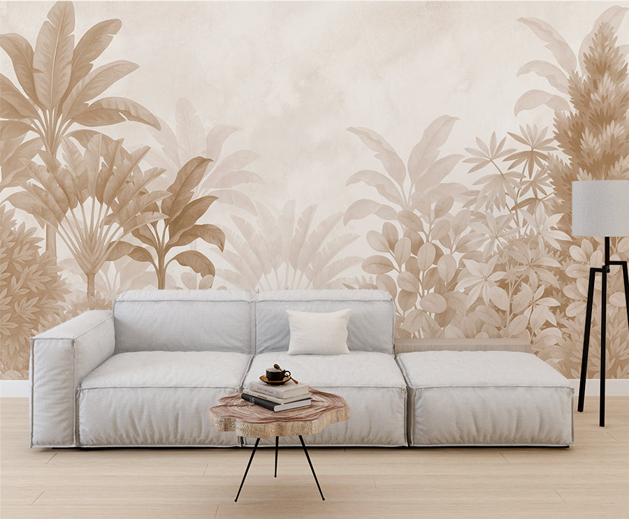 Tropical Jungle Leaf Wallpaper