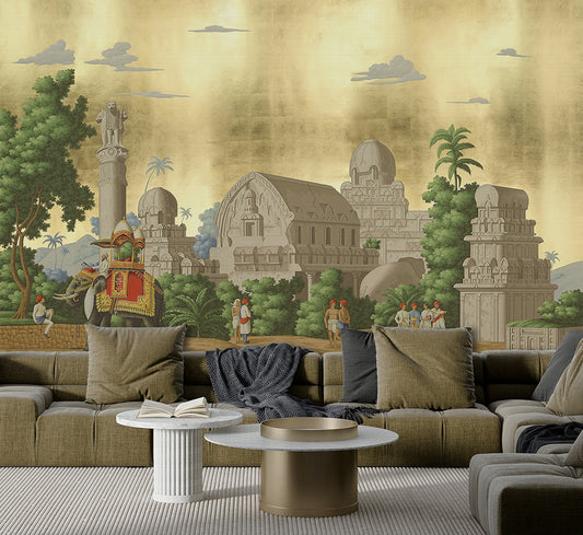 Ancient India Mural Wallpaper