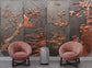 Chinese style embossed flowers wallpaper - view 4