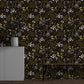 Dark leaves vintage wallpaper - view 4
