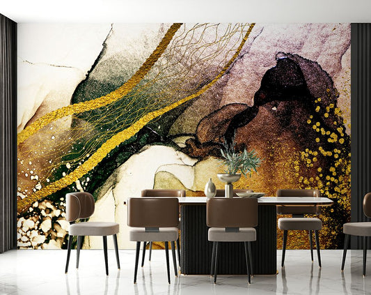 Abstract Marble Texture Wallpaper | Office And Living Room Wall