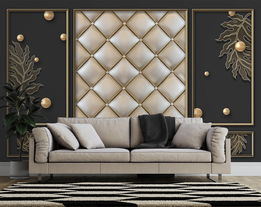 Customize 3D Modern European Style Wallpaper For Living Room