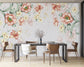 Peach Flowers Custom Retro Wallpaper