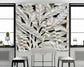 Stone art banana tree 3D wallpaper - view 4