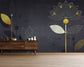 Luxury Golden Liner Lotus Wallpaper
