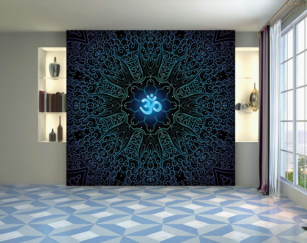 Om Symbol Mandala Art Wallpaper