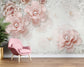 European style pearl 3D flower wallpaper - view 2